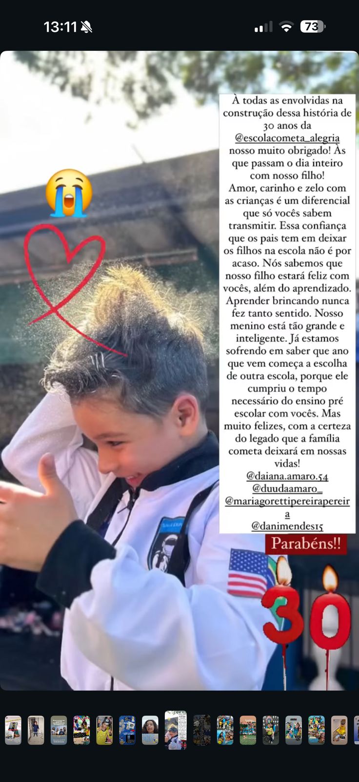 Depoimento de uma família da Cometa da Alegria
