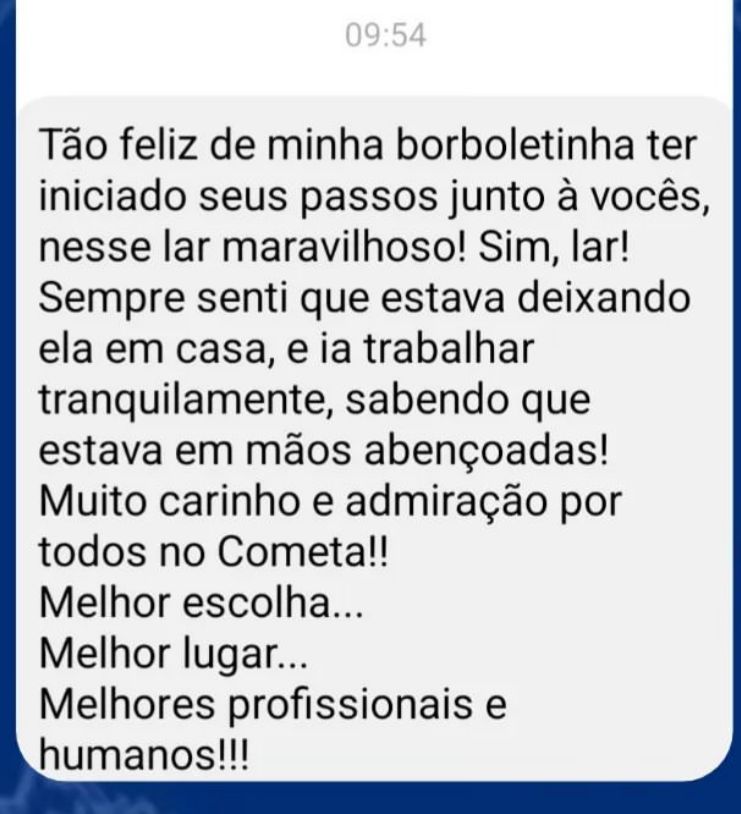 Depoimento de uma família da Cometa da Alegria